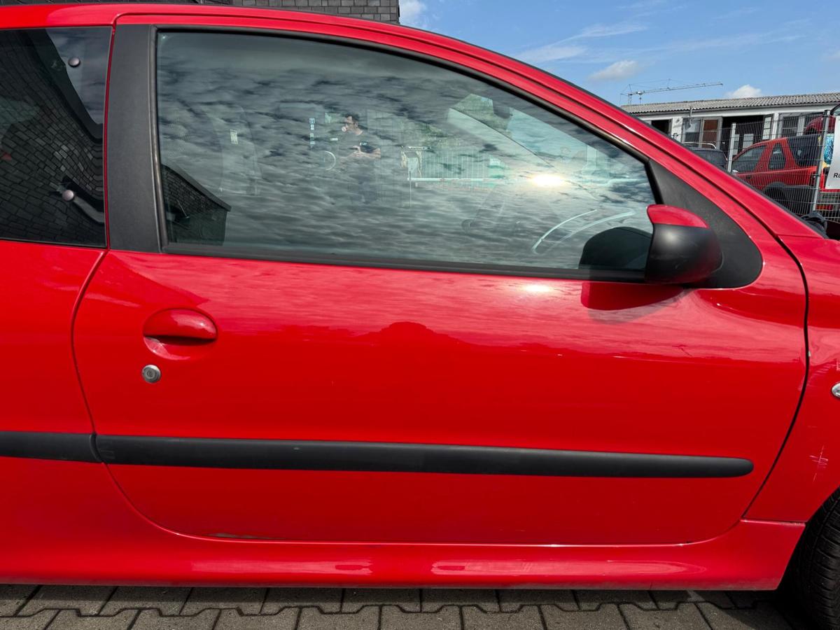 Peugeot 206+ original Tür vorn links KKN Rot Aden 3 Türer Rohbau BJ11